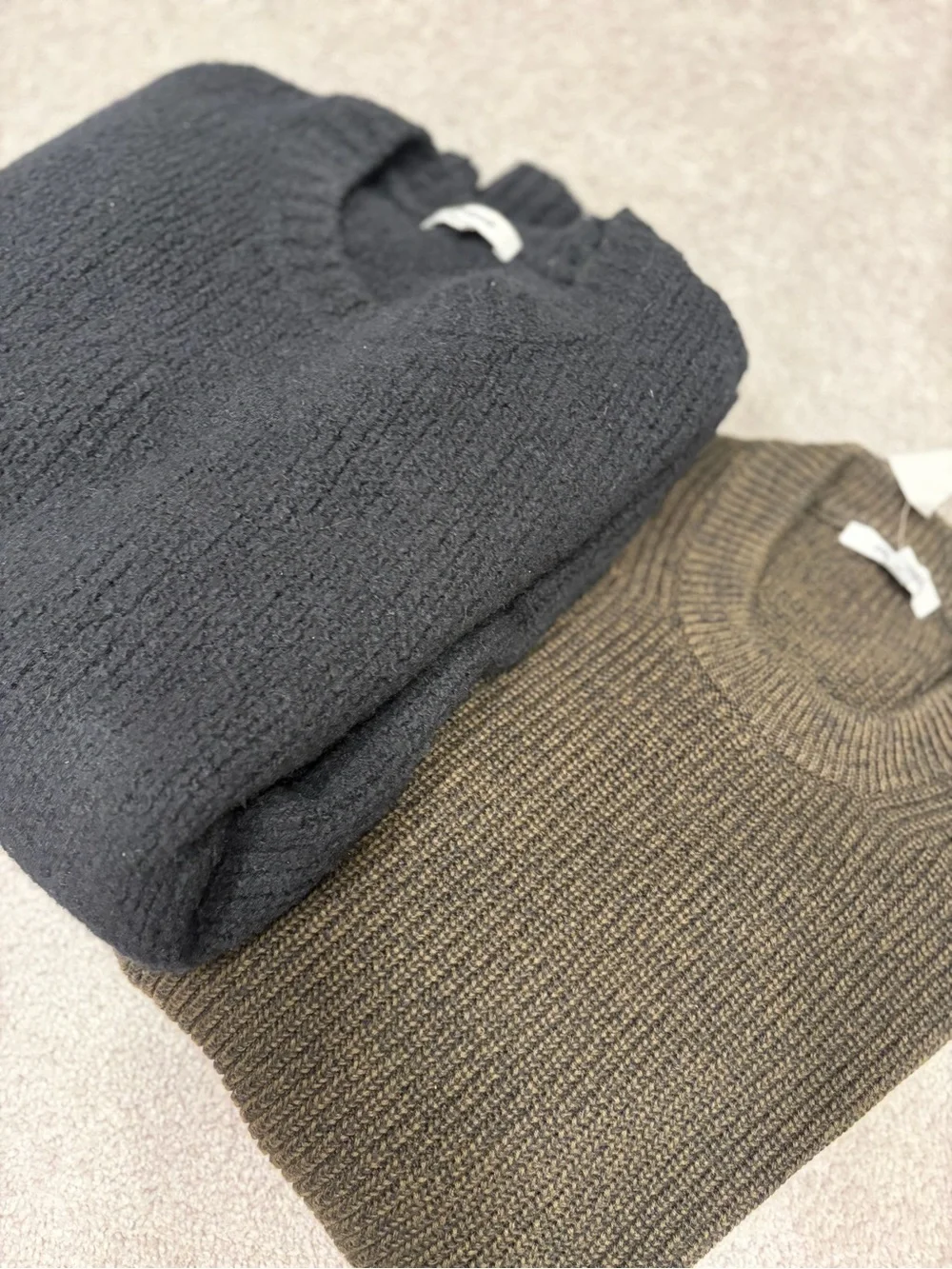 Bundles of 2 Men's Crewneck Sweater - Black and Olive